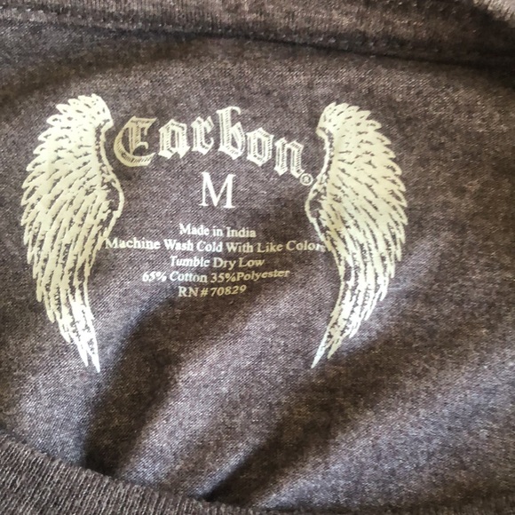 Carbon Mens Argyle Checks T-Shirt size Medium - Picture 5 of 5